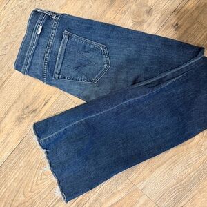 MOTHER Dark Blue Ankle Jeans